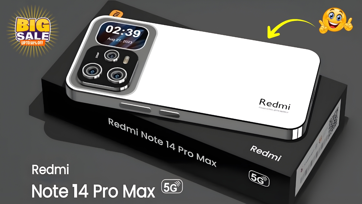Redmi Note 14 Pro Max 5G with 200MP Camera, 8,000 mAh Battery and 180 W Fast Charging - (Limited Time Offer)